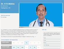 Tablet Screenshot of drhnmishra.com